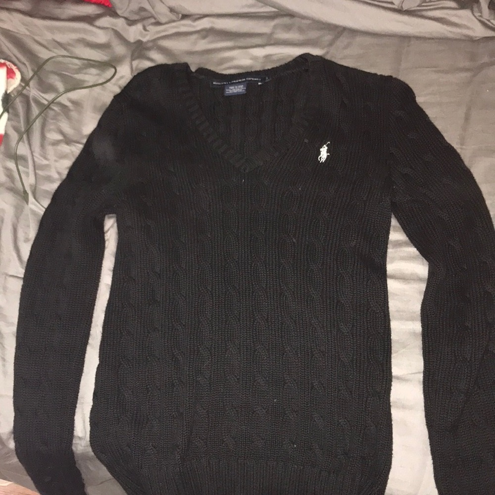 Polo Ralph Lauren black knit sweater